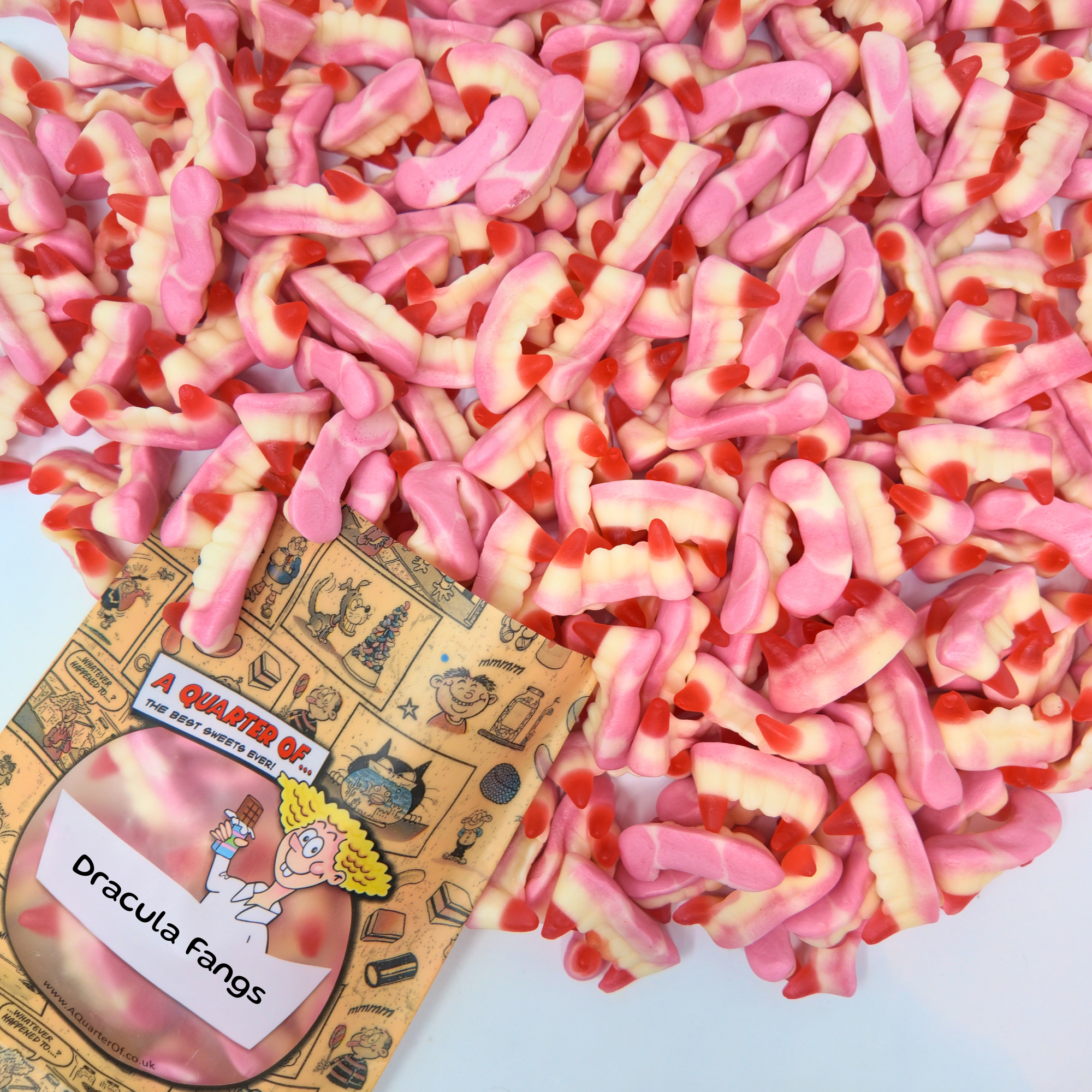 Retro Dracula Teeth Pick N Mix Sweets – Vegan Soft Gummy & Marshmallow Candy, 6 Month Shelf Life