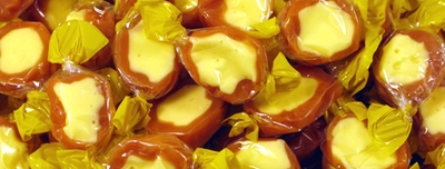 BANANA SPLITS,gelatine-free gelatin free wrapped Chewy   Soft  Fruit  Toffee  Nostalgic  Banana  Chewy & Soft sweets,retro sweets,retro sweetshops,liquorice sweets,toffees,toffee sweets,boiled sweets