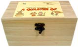Wooden Boxes Of Sweets From A Quarter Of