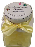 Dinky Glass Jar – Caribbean Coconut Gourmet Jelly Beans