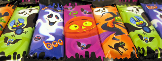 Spooky Chocolate and Orange Mini Bars