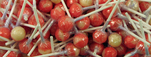 Strawberry and Cream Lollies