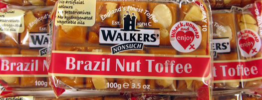 Walkers Brazil Nut Toffee Slabs