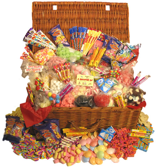 Perfect Presents For Men - A Whopping Hamper Of Retro Sweets Perfect Presents For Men - A Whopping Hamper Of Retro Sweets