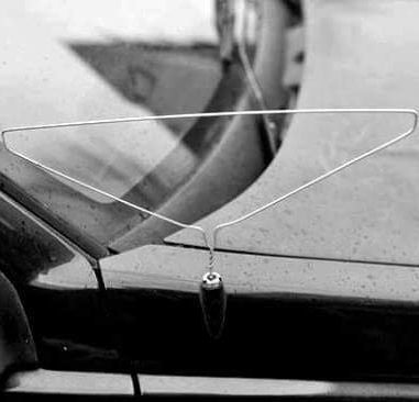 Car Aerial Made From A Coathanger