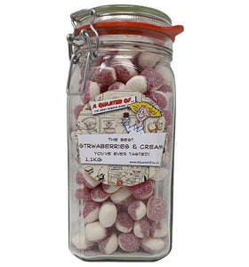 The Best Strawberries And Cream in a Kilner Jar