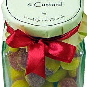 Rhubarb and Custard Glass Gift Jar