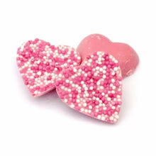 Strawberry choc hearts