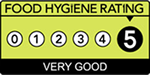 5 start food hygiene rating - very good