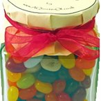 Glass Gift Jar - Gourmet Jelly Beans Glass Gift Jar - Gourmet Jelly Beans
