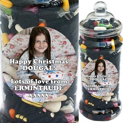 It's A Foot Of Sweets! Jumbo Personalised Liquorice Selection Jar Jumbo Personalised Liquorice Selection Jar