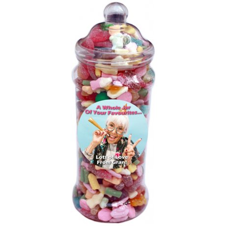 Personalised Gift Jar Of Their Favourites