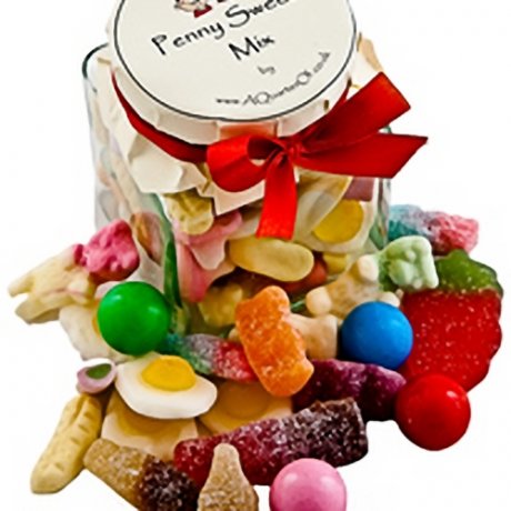 Glass Gift Jar - Penny Sweets Mix Penny Sweets Mix Gift Jar