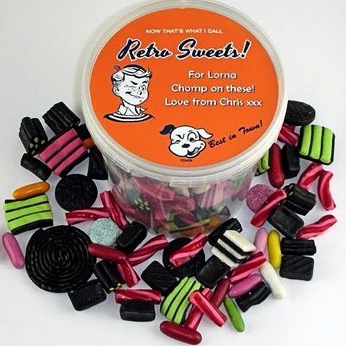 Personalised Liquorice Selection Bucket (20+designs) Personalised Bucket of Liquorice Sweets