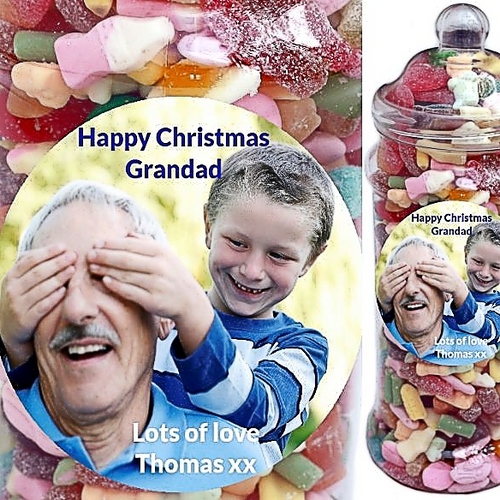 It's A Foot Of Sweets! Jumbo Personalised Penny Mix Selection Jar Personalised Penny Mix Selection Jar