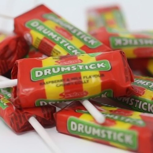 Drumstick Lolly Sweets Original Raspberry and Milk Flavour Chew