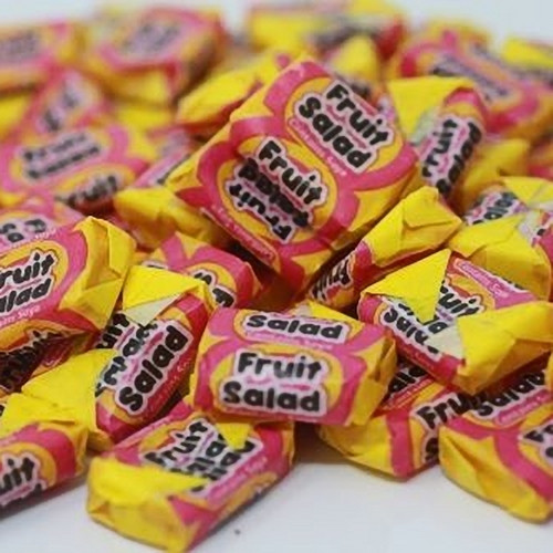 Fruit Salad Chews Mouthwatering raspberry and pineapple chewy sweets