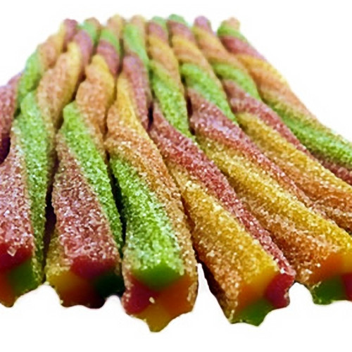 Haribo Sour Rainbow Twists No Gelatine, Artificial Colours or Flavours