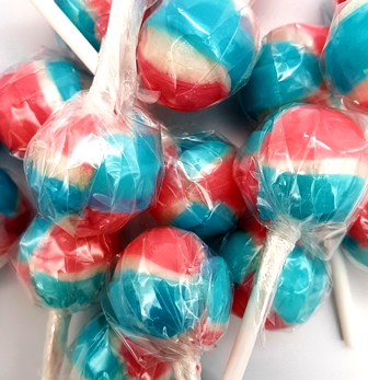 Bubblegum and Candy Floss Taste Twist Lollies