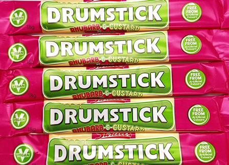 Rhubarb and Custard Drumstick Chew Bar