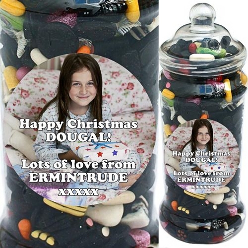 Image of It's A Foot Of Sweets! Jumbo Personalised Liquorice Selection Jar