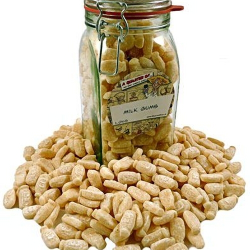 Barratts Milk Gums in a Kilner Jar