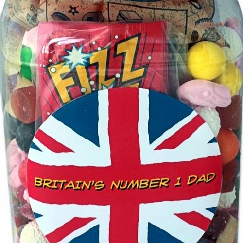 Image of Britain's Number 1 Dad Retro Sweets Selection Jar
