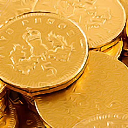 Gold Foiled Milk Chocolate Coins