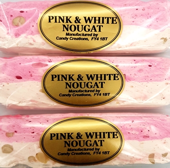 Pink and White Nougat Bar 110g