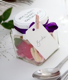 a stunning wedding favours jar